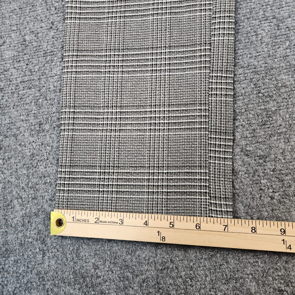 Kim Rogers Millennium Tummy Control Straight Leg Plaid Pants Black White Size 10 - Picture 9 of 11